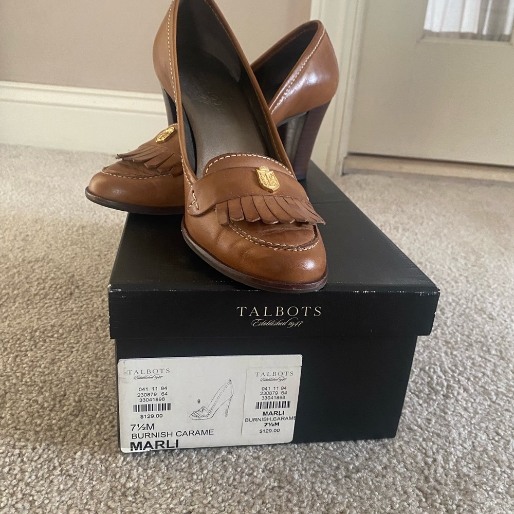 Talbots Women's Burnished Caramel Heels
